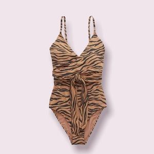 Aerie One Piece Animal Print Swim Suit